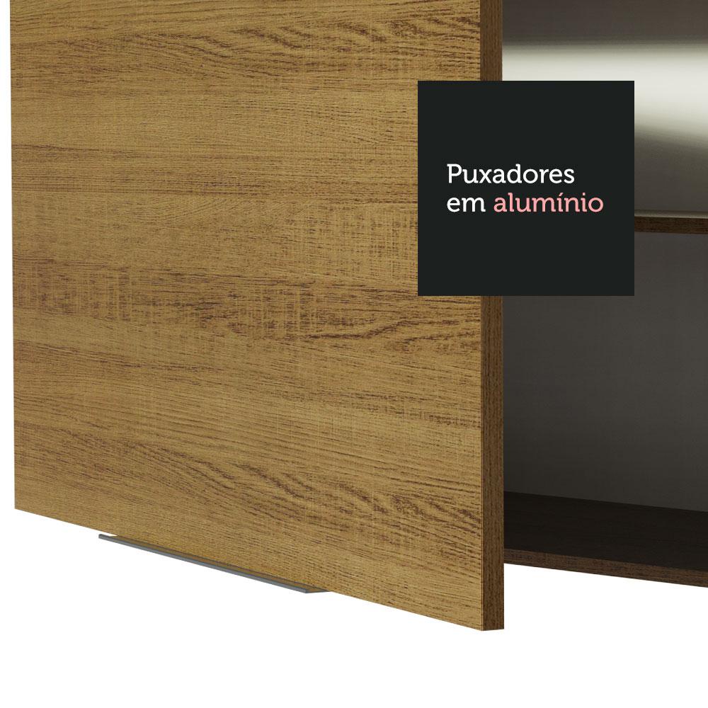 Armário Aéreo Madesa Stella 80 cm 2 Portas - Rustic