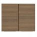 Armário Aéreo Madesa Stella 80 cm 2 Portas - Rustic