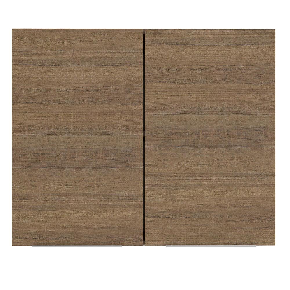 Armário Aéreo Madesa Stella 80 cm 2 Portas - Rustic