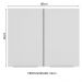 Armário Aéreo Madesa Stella 80 cm 2 Portas - Rustic/Branco