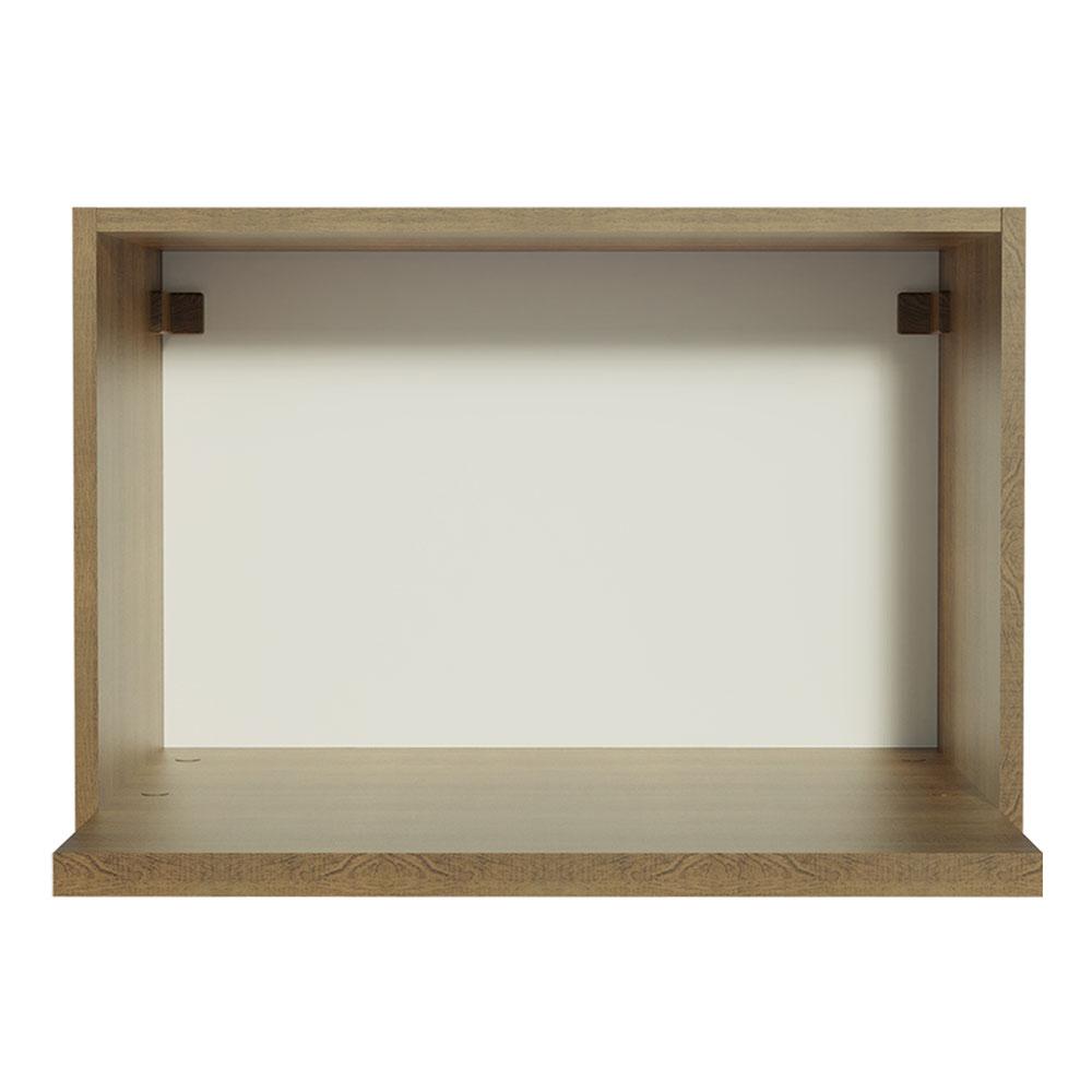 Armário Aéreo Madesa para Glamy, Lux, Reims 60 cm com Nicho para Forno - Rustic