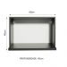 Armário Aéreo Madesa para Reims, Lux, Glamy 60 cm com Nicho para Forno - Preto