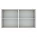Armário Aéreo Multiuso 120cm 2 Portas Branco/Cinza Agata Madesa