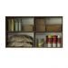 Armário Aéreo Multiuso 120cm 2 Portas Rustic/Cinza Agata Madesa