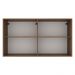 Armário Aéreo Multiuso 120cm 2 Portas Rustic/Cinza Agata Madesa