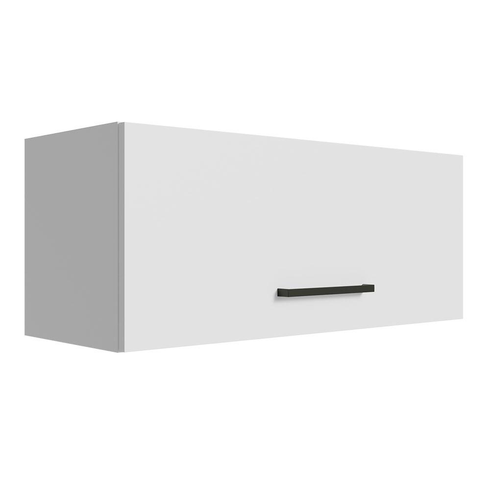 Armário Aéreo Multiuso 80cm 1 Porta Basculante Branco Agata Madesa