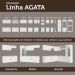 Armário Aéreo Multiuso 80cm 1 Porta Basculante Branco Agata Madesa