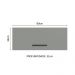 Armário Aéreo Multiuso 80cm 1 Porta Basculante Branco/Cinza Agata Madesa
