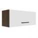 Armário Aéreo Multiuso 80cm 1 Porta Basculante Rustic/Branco Agata Madesa