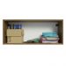 Armário Aéreo Multiuso 80cm 1 Porta Basculante Rustic/Branco Agata Madesa