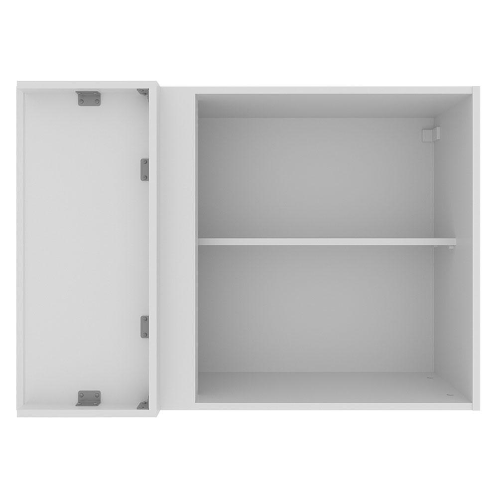 Armário Aéreo de Canto Madesa Stella 1 Porta - Branco
