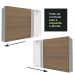 Armário Aéreo de Canto Madesa Stella 1 Porta - Branco/Rustic