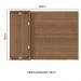 Armário Aéreo de Canto Madesa Stella 1 Porta - Rustic