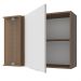 Armário Aéreo de Canto Madesa Stella 1 Porta - Rustic/Branco