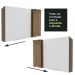 Armário Aéreo de Canto Madesa Stella 1 Porta - Rustic/Branco