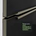 Armário Aéreo de Canto com Adega Acoplada Madesa Lux 1 Porta - Branco/Preto