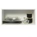 Armário Aéreo de Cozinha Madesa Stella 70 cm 1 Porta Basculante - Branco/Rustic