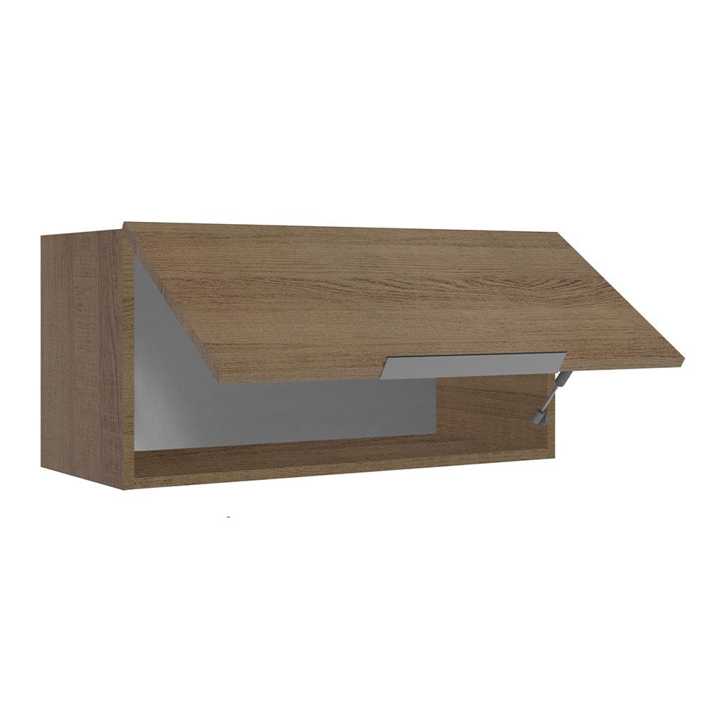 Armário Aéreo de Cozinha Madesa Stella 70 cm 1 Porta Basculante - Rustic