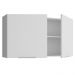 Armário Aéreo para Quarto 120 cm 2 Portas Branco Neo Madesa