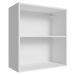 Armário Aéreo para Quarto 60 cm 2 Nichos Abertos Branco Neo Madesa