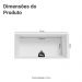 Armário Aéreo para Quarto 70 cm 1 Porta Basculante Branco Neo Madesa