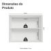 Armário Aéreo para Quarto 80 cm 2 Portas Branco Neo Madesa