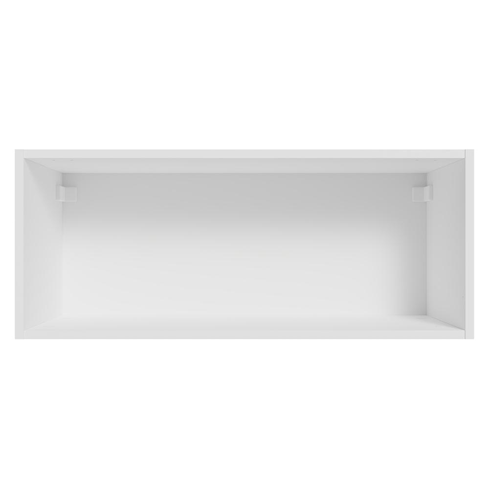 Armário Aéreo para Quarto 80 cm Nicho Aberto Branco Neo Madesa