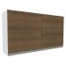 Armário De Cozinha Aéreo 100% MDF 120 cm 2 Portas Branco/Rustic Acordes Madesa