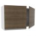 Armário De Cozinha Aéreo 100% MDF 120 cm 2 Portas Branco/Rustic Acordes Madesa