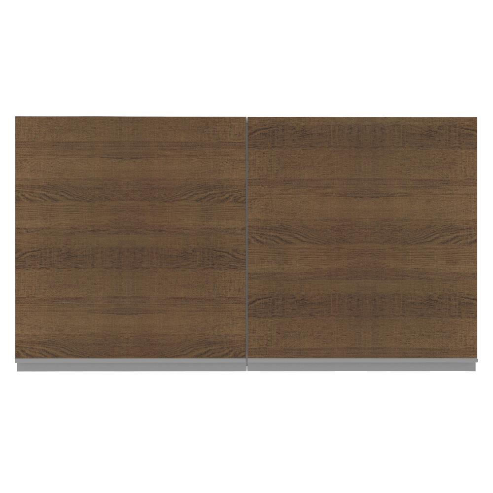 Armário De Cozinha Aéreo 100% MDF 120 cm 2 Portas Branco/Rustic Acordes Madesa