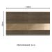Armário De Cozinha Aéreo 100% MDF 120 cm 2 Portas Vidro Reflex Branco/Rustic Acordes Madesa