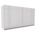 Armário De Cozinha Aéreo 100% MDF 120 cm Portas Branco Brilho Acordes Madesa