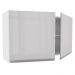 Armário De Cozinha Aéreo 100% MDF 120 cm Portas Branco Brilho Acordes Madesa