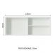 Armário De Cozinha Aéreo 100% MDF 2 Portas de Correr de Vidro Branco Acordes Madesa