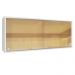 Armário De Cozinha Aéreo 100% MDF 2 Portas de Correr de Vidro Reflex Branco Acordes Madesa