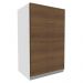 Armário De Cozinha Aéreo 100% MDF 40 cm 1 Porta Branco/Rustic Acordes Madesa