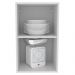 Armário De Cozinha Aéreo 100% MDF 40 cm 1 Porta Branco/Rustic Acordes Madesa