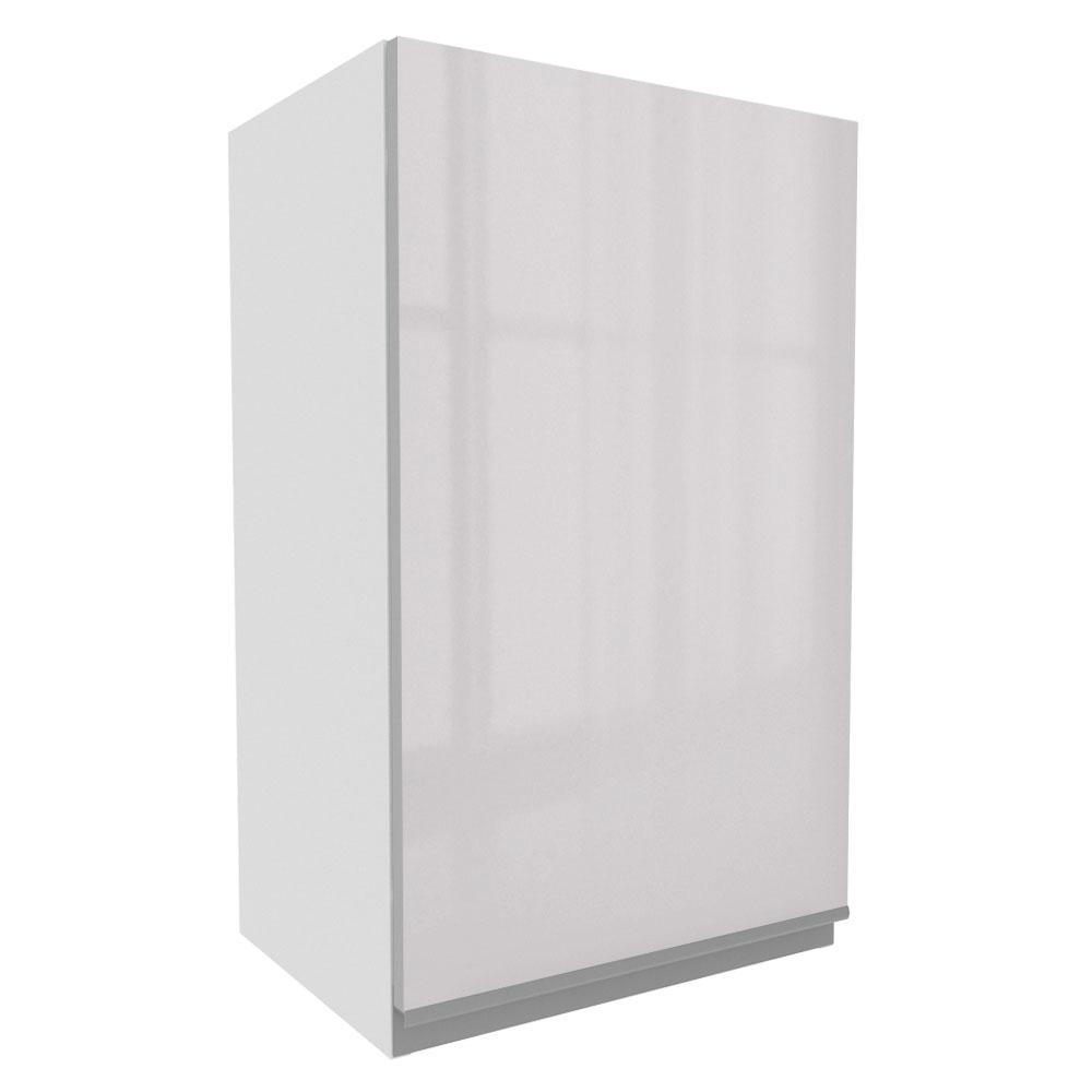 Armário De Cozinha Aéreo 100% MDF 40 cm Porta Branco Brilho Acordes Madesa