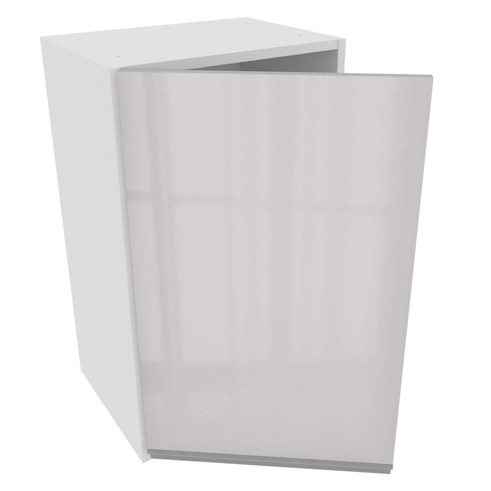 Armário De Cozinha Aéreo 100% MDF 40 cm Porta Branco Brilho Acordes Madesa