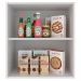Armário De Cozinha Aéreo 100% MDF 60 cm 1 Porta Branco/Rustic Acordes Madesa