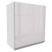 Armário De Cozinha Aéreo 100% MDF 60 cm Porta Branco Brilho Acordes Madesa