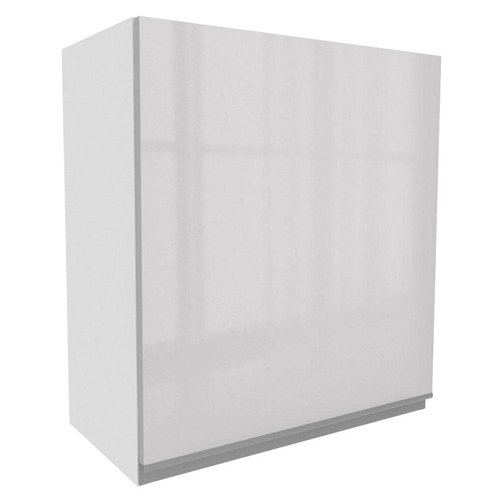 Armário De Cozinha Aéreo 100% MDF 60 cm Porta Branco Brilho Acordes Madesa