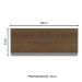 Armário De Cozinha Aéreo 100% MDF 80 cm 1 Porta Branco/Rustic Acordes Madesa