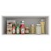 Armário De Cozinha Aéreo 100% MDF 80 cm 1 Porta Branco/Rustic Acordes Madesa