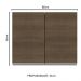 Armário De Cozinha Aéreo 100% MDF 80 cm 2 Portas Branco/Rustic Acordes Madesa