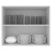 Armário De Cozinha Aéreo 100% MDF 80 cm 2 Portas Branco/Rustic Acordes Madesa