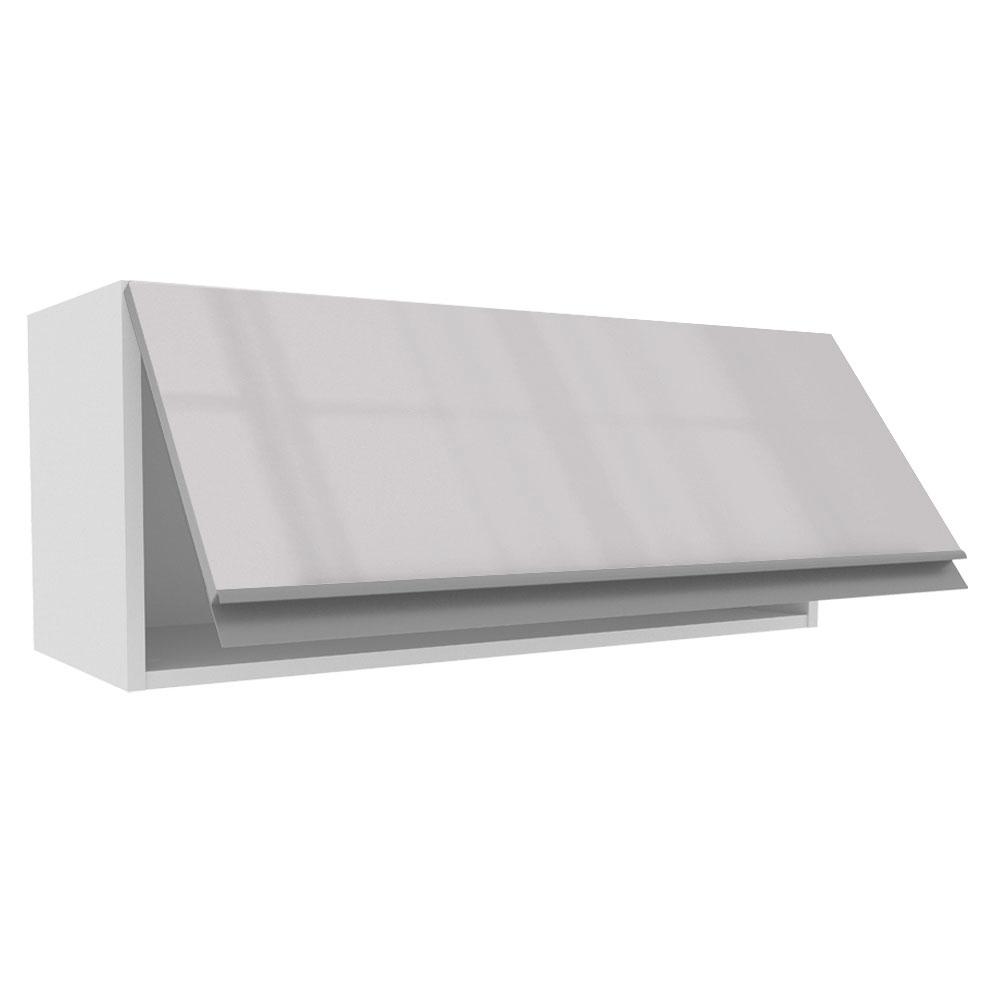 Armário De Cozinha Aéreo 100% MDF 80 cm Porta Branco Brilho Acordes Madesa