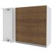 Armário De Cozinha Aéreo de Canto 100% MDF 1 Porta Branco/Rustic Acordes Madesa