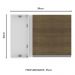 Armário De Cozinha Aéreo de Canto 100% MDF 1 Porta Branco/Rustic Acordes Madesa