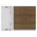 Armário De Cozinha Aéreo de Canto 100% MDF 1 Porta Branco/Rustic Acordes Madesa